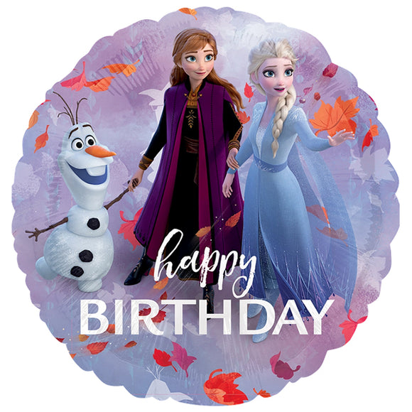 Disney Frozen Happy Birthday Helium Filled Foil Balloon