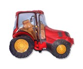 Red Tractor Supershape Helium Filled Foil Balloon