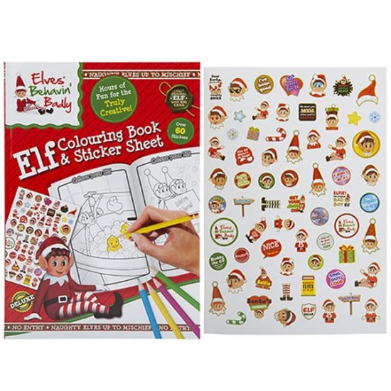 Elf Colouring Book & Sticker Sheet