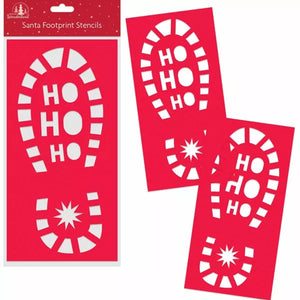 Santa Footprint Stencils