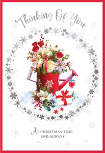 Thinking Of You At Christmas Greeting Card