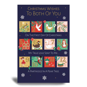 Christmas Wishes To Both of You Christmas Greeting Card