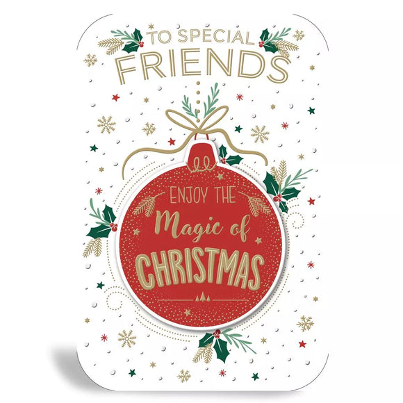 To Special Friends Christmas Greeting Card