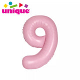 Matte Powder Pink Number Supershape Helium Filled Foil Balloon