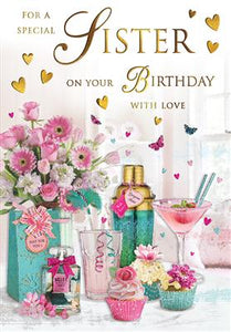 For A Special Sister Birthday Greeting Card