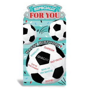 Especially For You Football Birthday Greeting Card