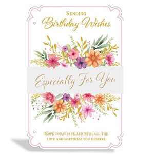 Sending Birthday Wishes Especially For You Flowers Greeting Card