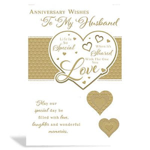 Anniversary Wishes To My Husband Greeting Card