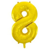 Gold Number Supershape Helium Filled Foil Balloon