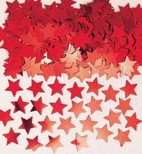 Red Stardust Metallic Confetti 14g